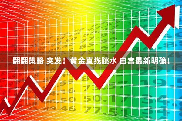 翻翻策略 突发！黄金直线跳水 白宫最新明确！