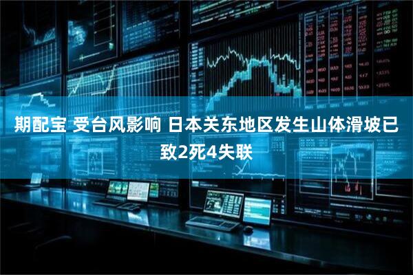期配宝 受台风影响 日本关东地区发生山体滑坡已致2死4失联